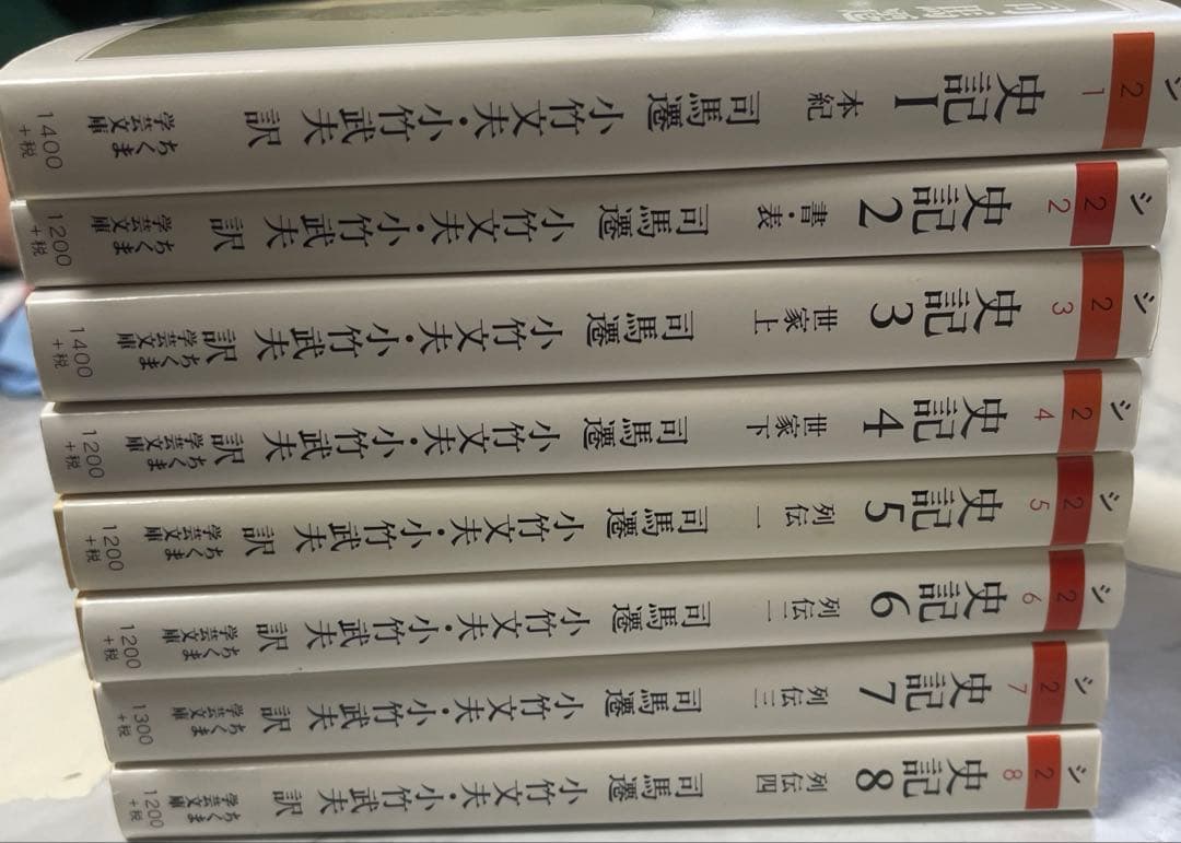 史記1~8巻セット/司馬 遷/中古/送料込/