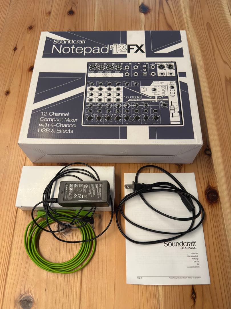 Soundcraft Notepad 12FX＋オヤイデUSBケーブル