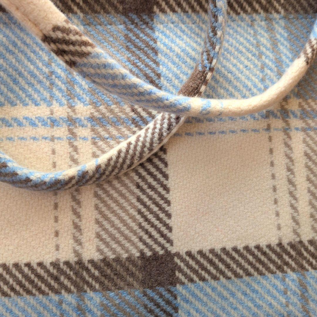 CHANEL チェック柄トートバッグ