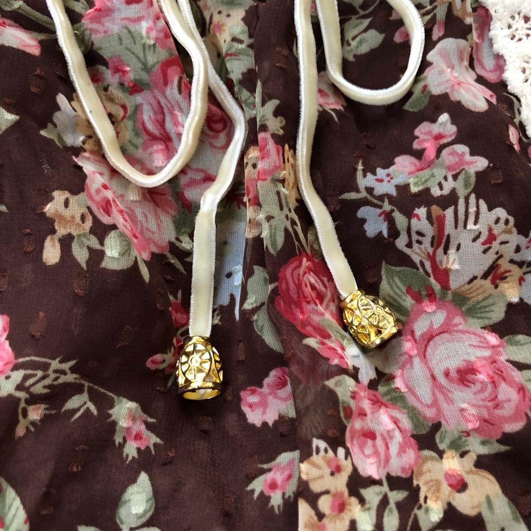 LIZLISA 希少　ワンピ風　コンビネゾン　花柄　スカパン　平成レトロ