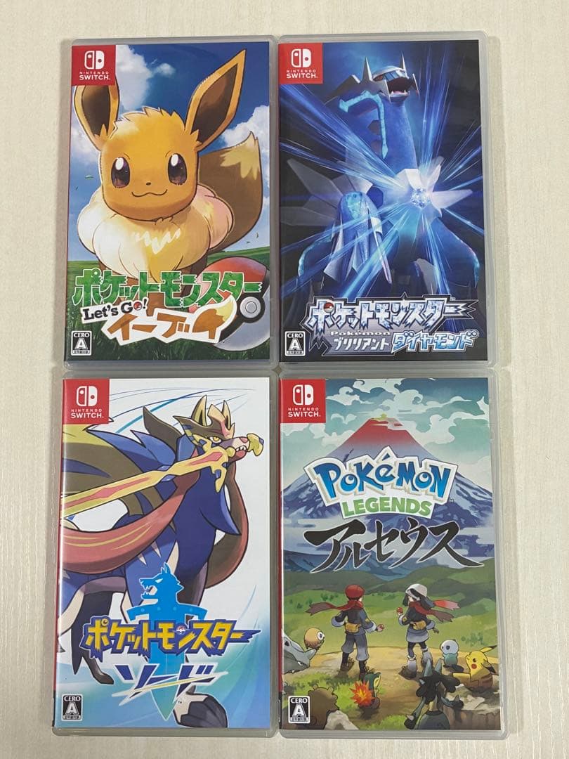 【美品】ポケットモンスター Switchソフト 4本セット