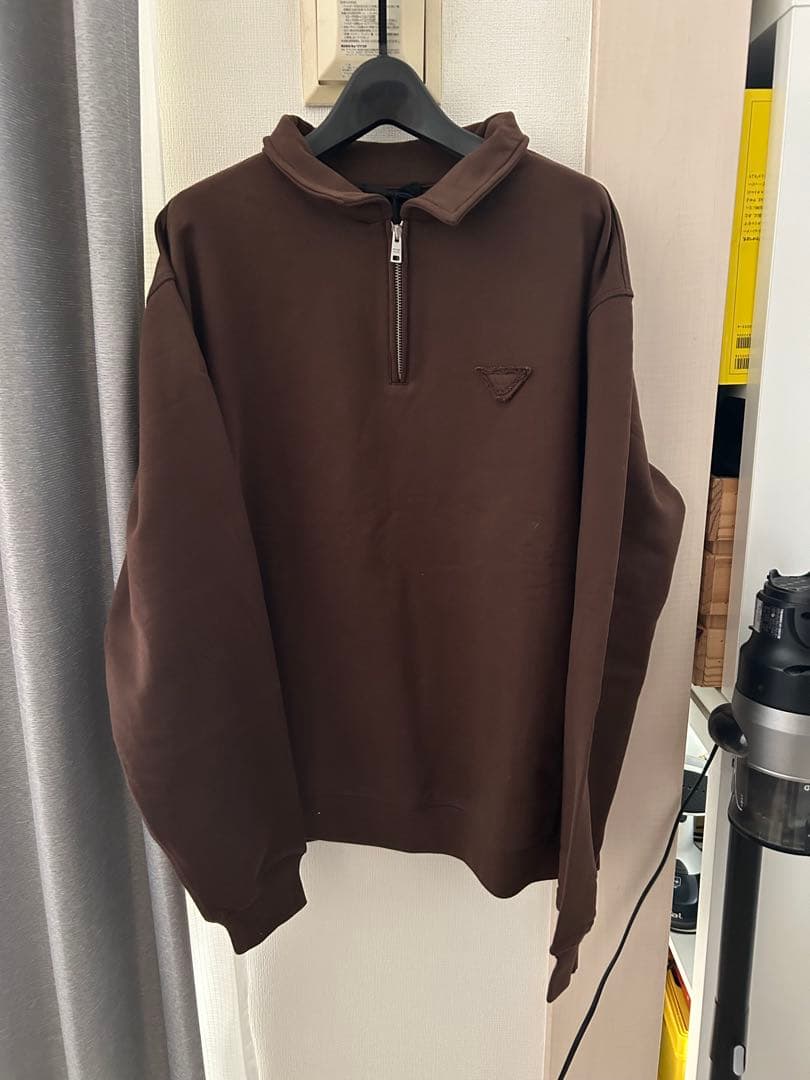 PRADA プラダ　　コットンフリース ポロシャツ　L