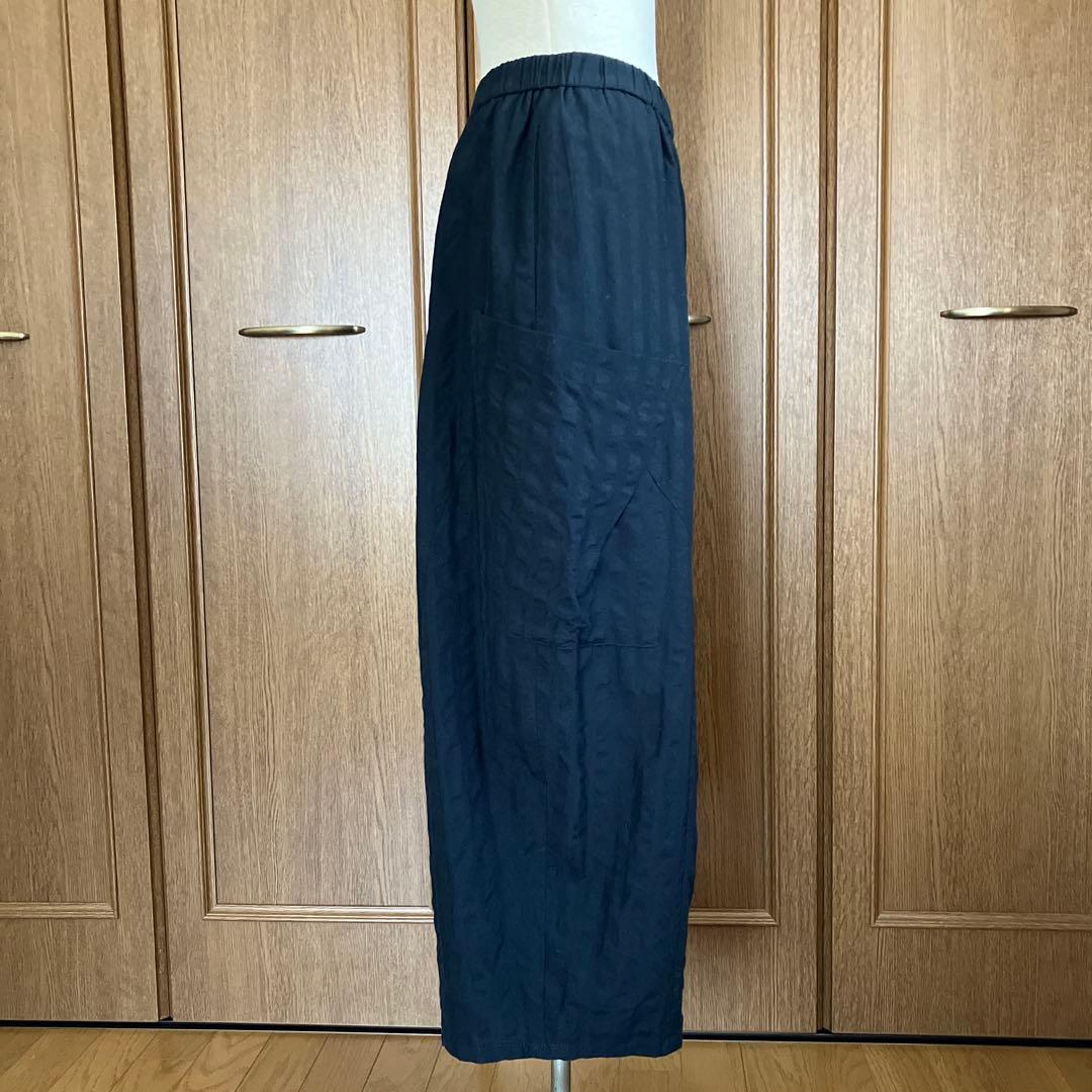 kazuringo様！ 慈雨　ポケットアクセント　　　凸凹生地のコクーンパンツ