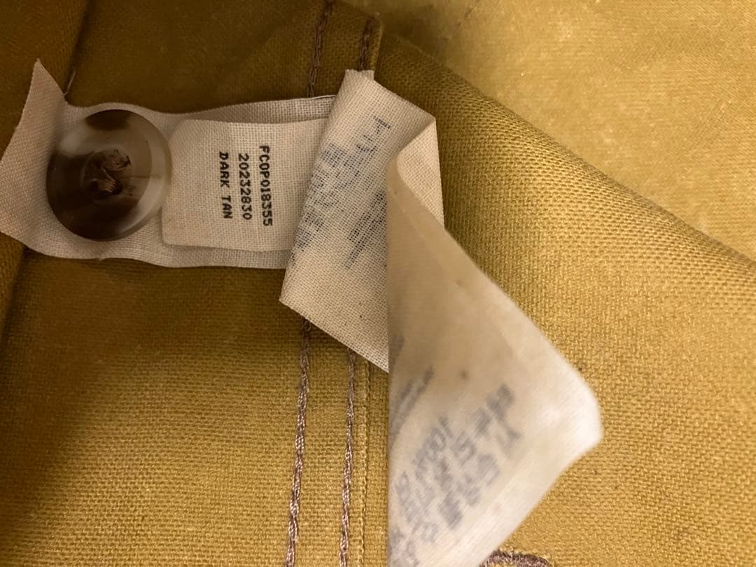 FILSONフィルソンTINCLOTH VESTオイルティンクロスベストカーキ