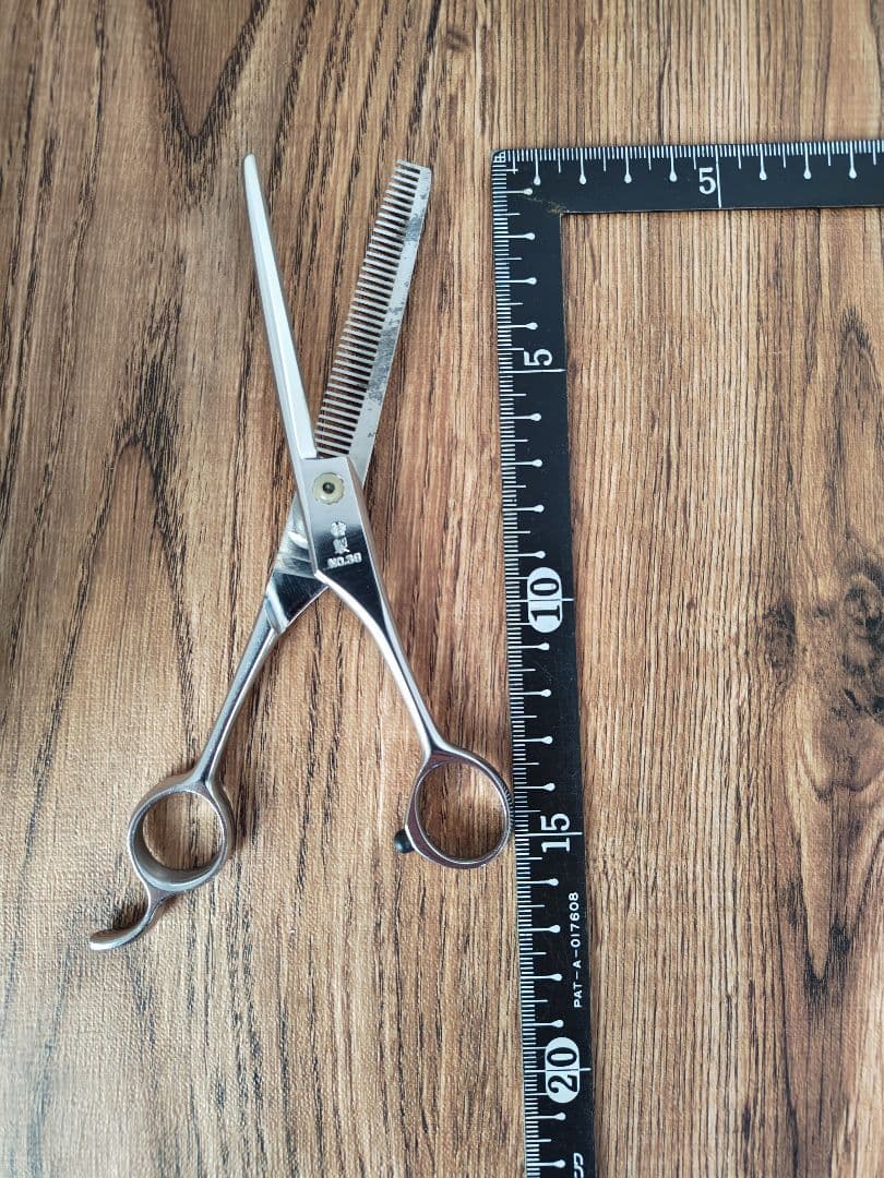 理容　ハサミ　O・K　セニング鋏　38目〈中古品〉別メーカー箱あり