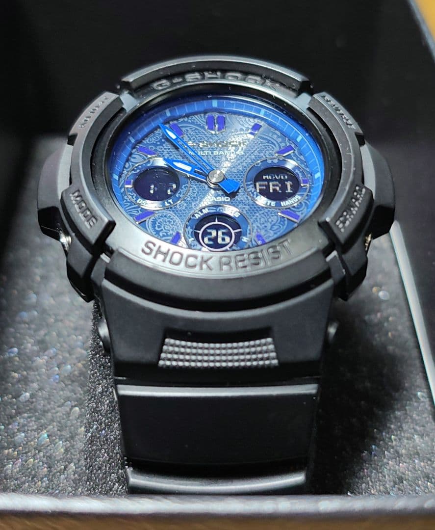 時計 G-SHOCK AWG-M100SBP-1AJF BLUE PAISLEY