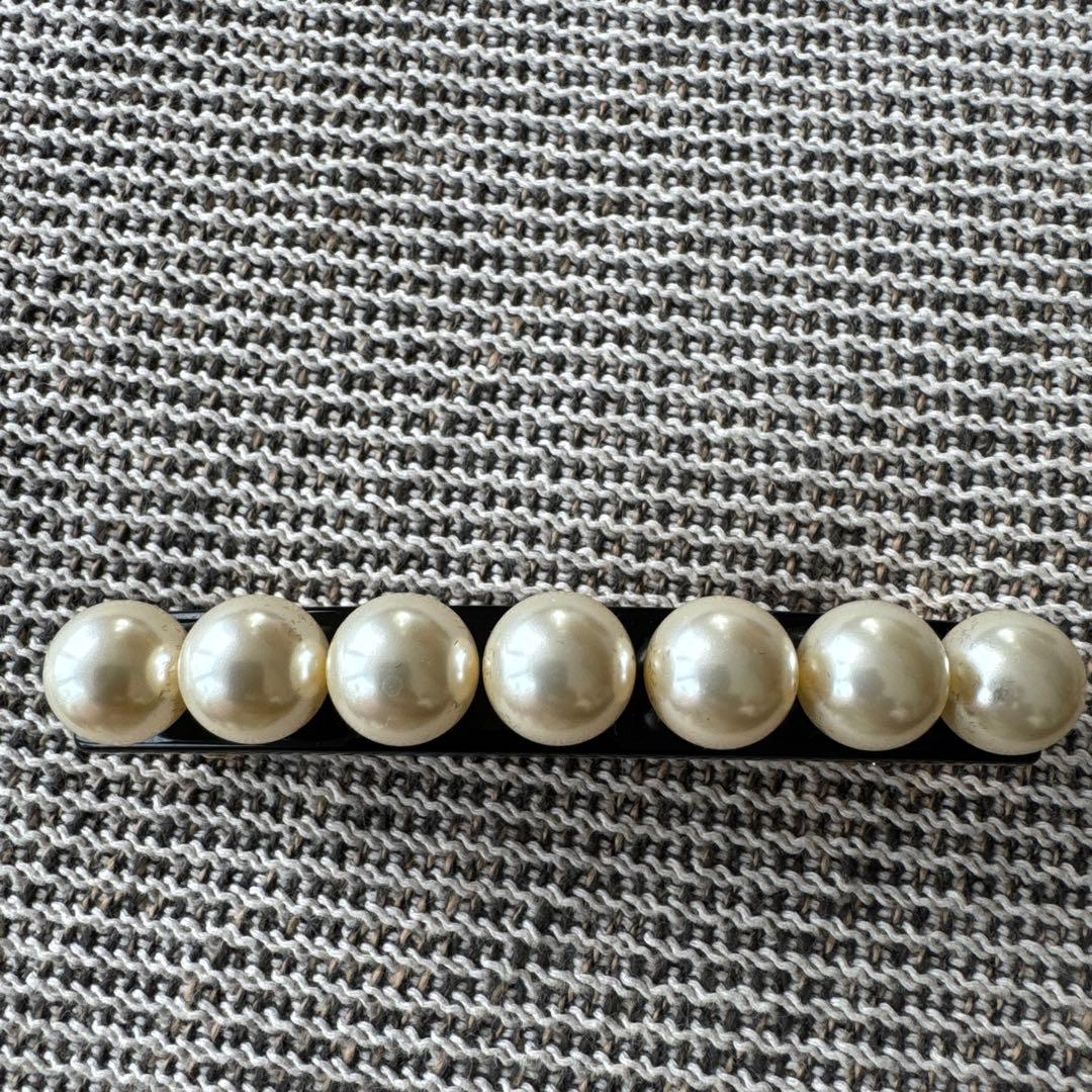 ALEXANDRE DE PARIS パール付きヘアクリップ