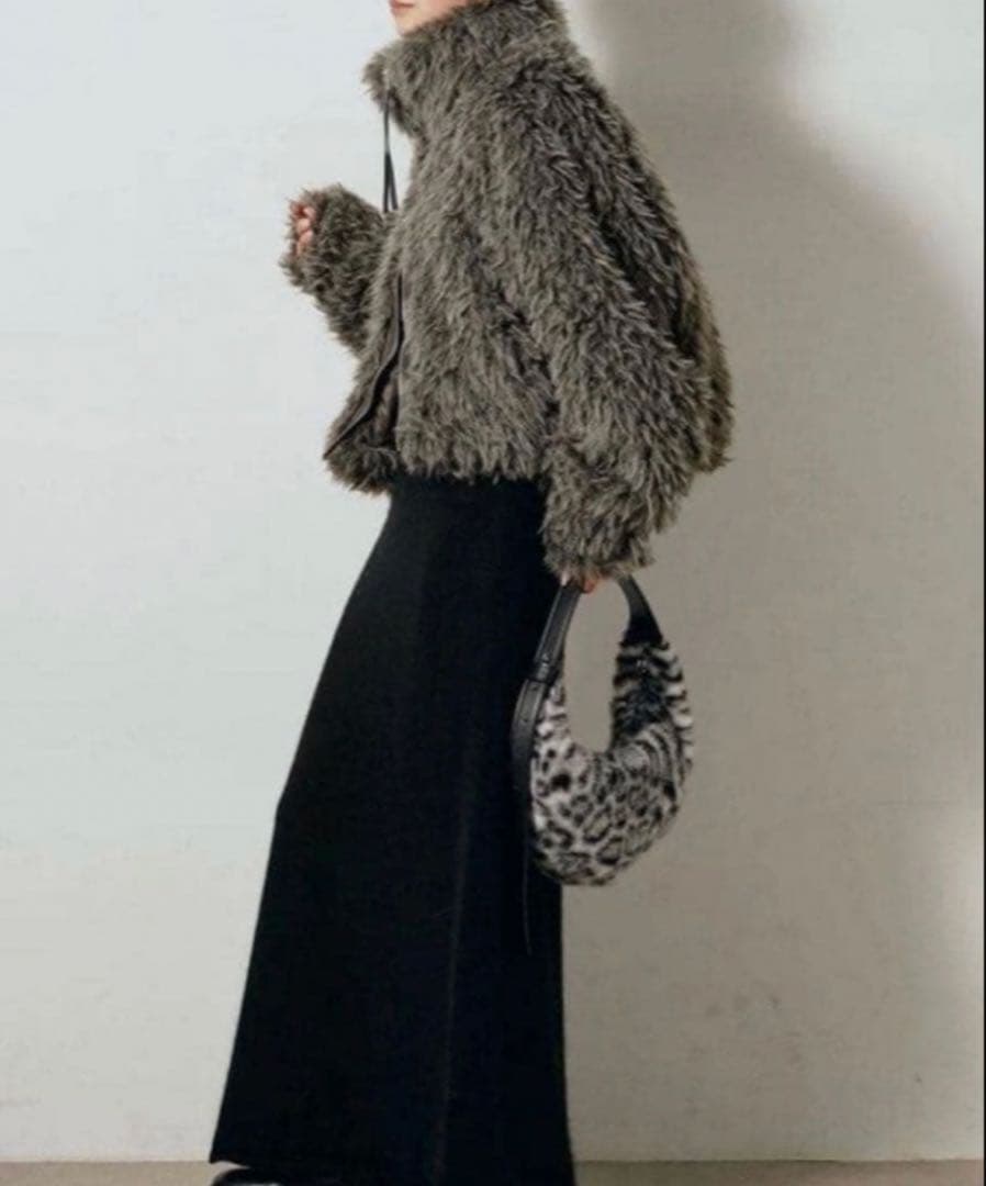 正規品即日発送ミックスシープファースタンドブルゾン ESICA