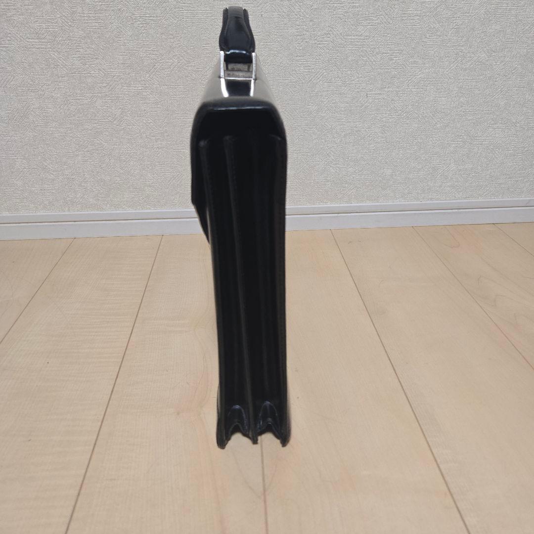 【希少】ロエベ ディプロマティコ ビジネスバッグ アナグラム 型押し レザー 黒