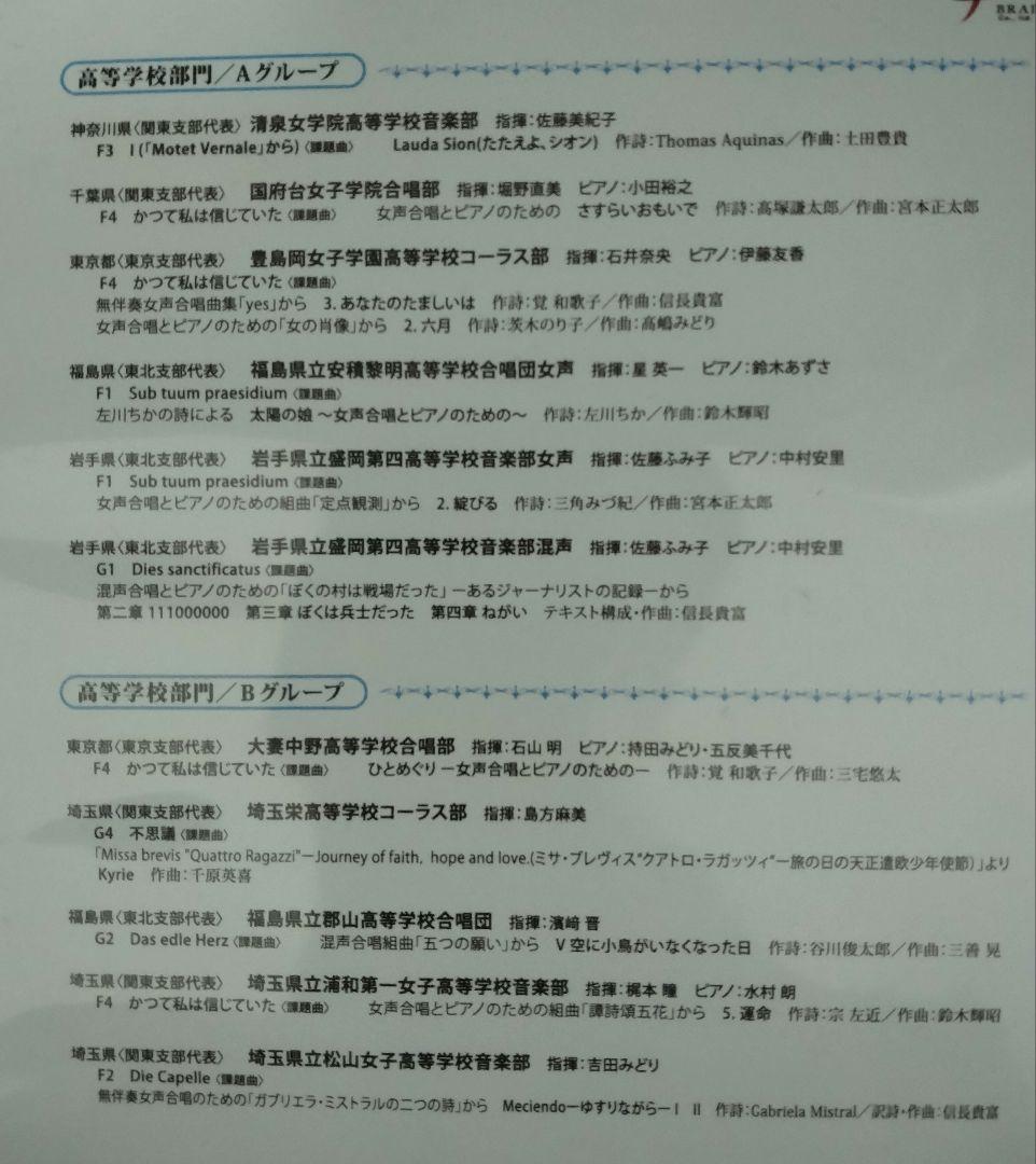 第78回全日本合唱コンクール　金賞団体DVD 高等学校編