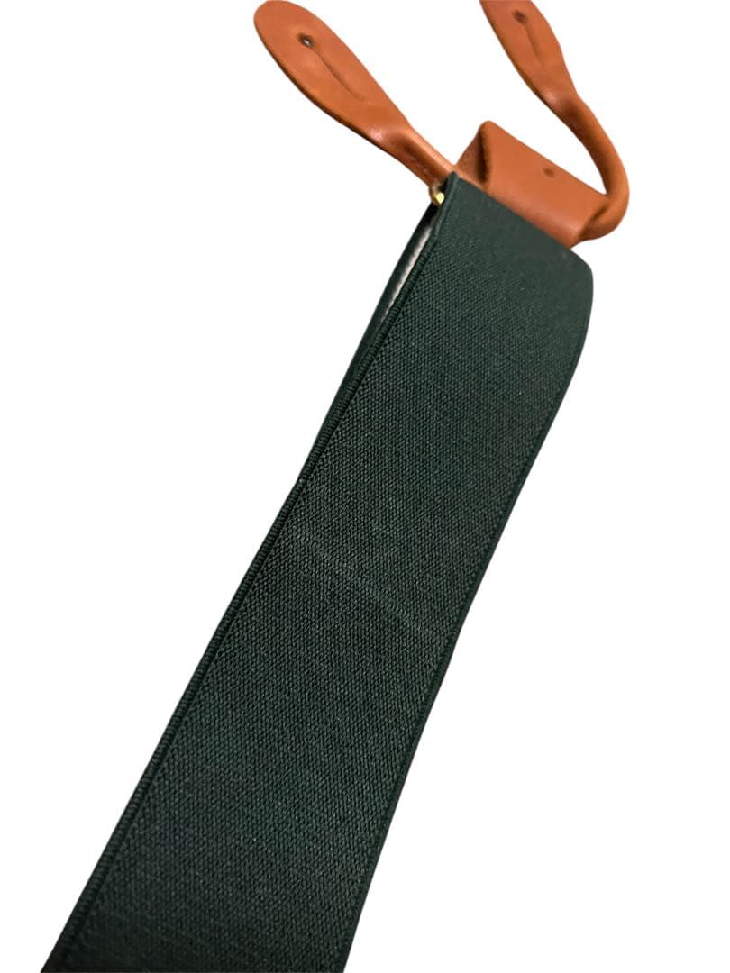 英国製 ポロラルフローレン ヴィンテージ Y型 ボタン式 サスペンダー 緑