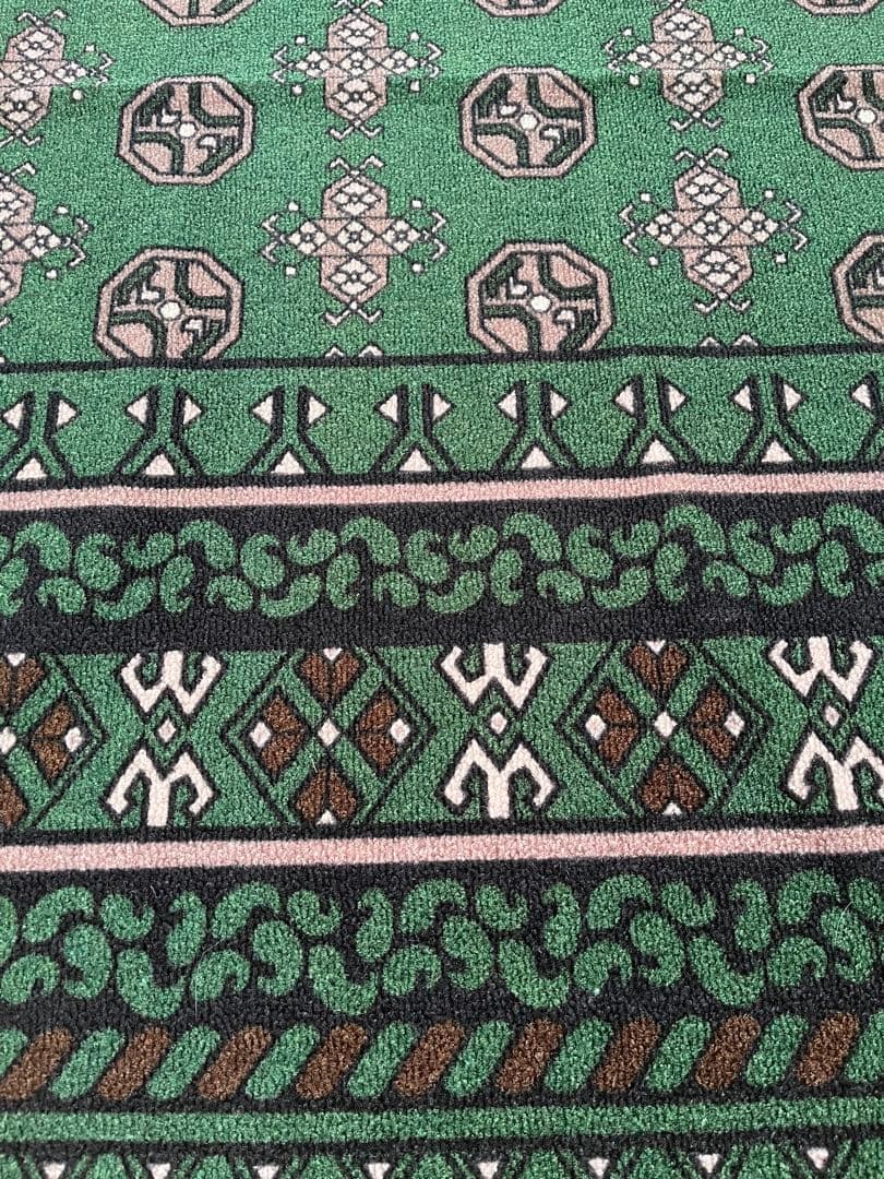 ヴィンテージ風ラグ TOCOLIFE AFGHUN ダークグリーン200×240