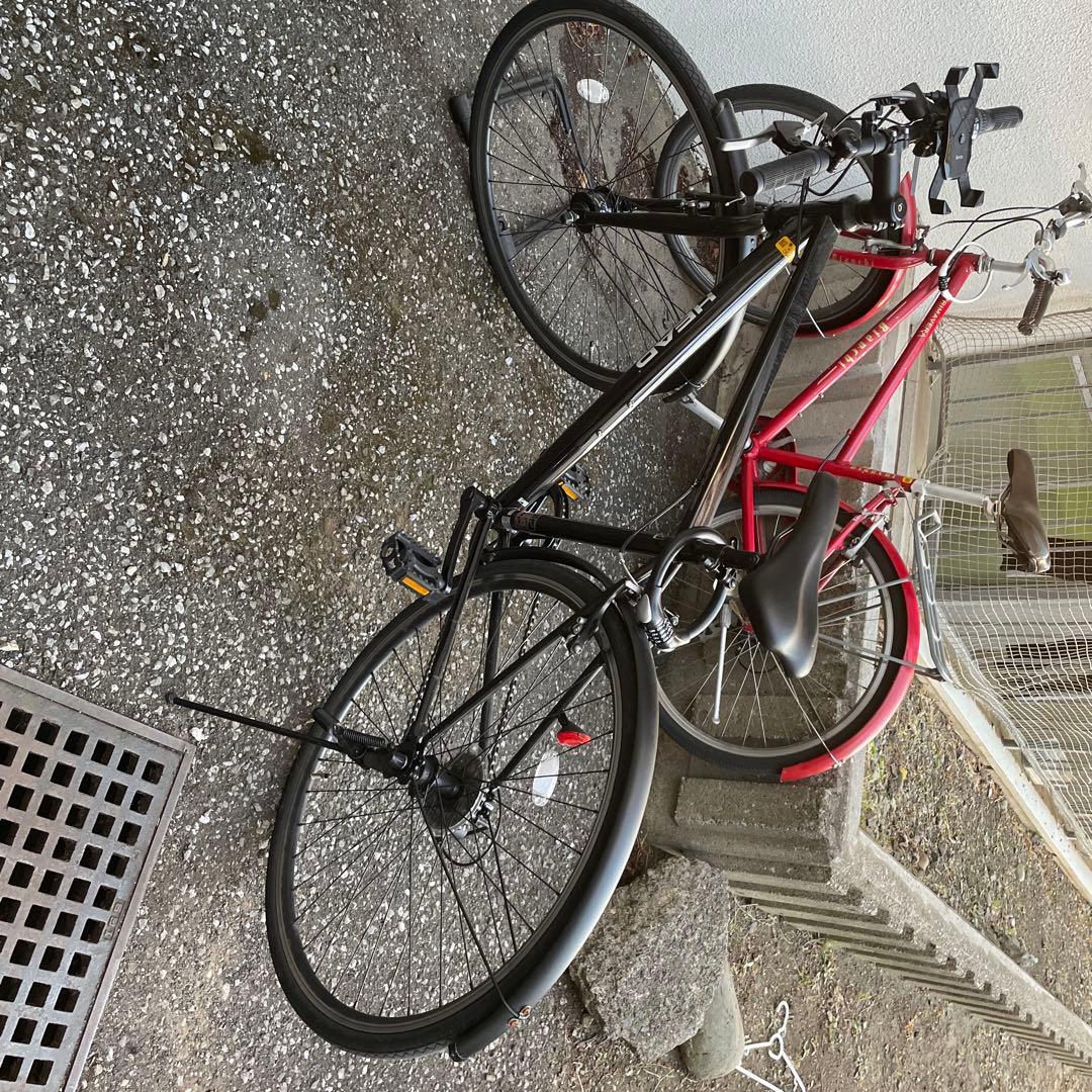 シクロクロスバイク 黒 アルミフレーム 700C