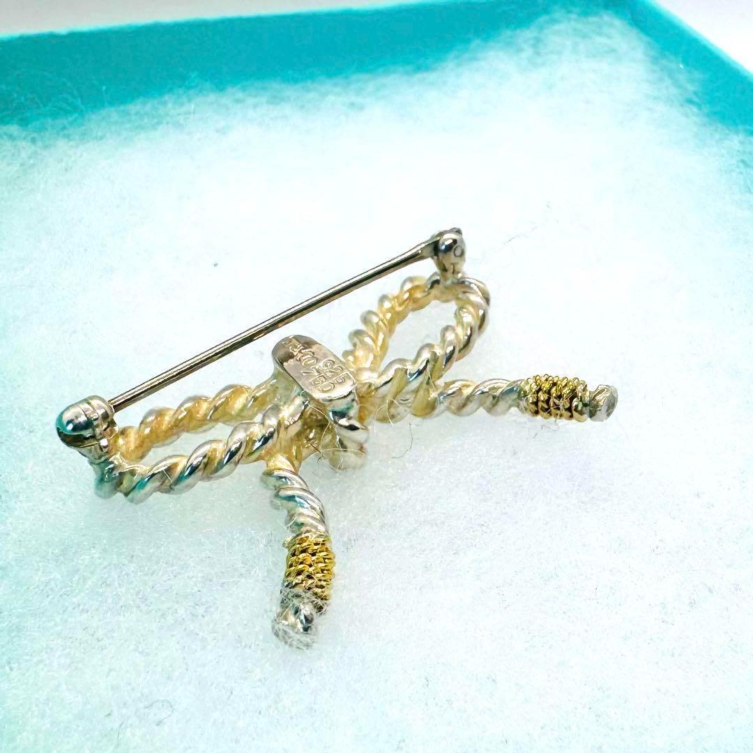 ティファニー　ネクタイピン　リボン　ゴールド　750 k18 925