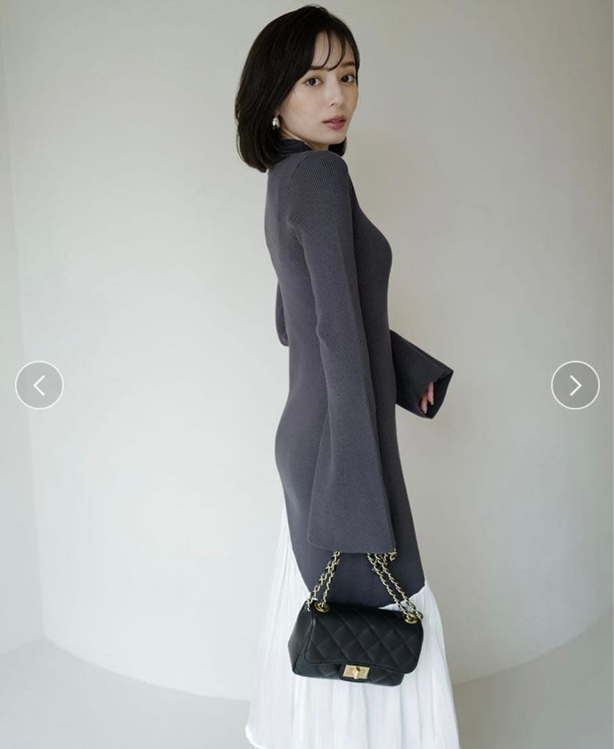 anuans ドッキングニットワンピース⋈﻿