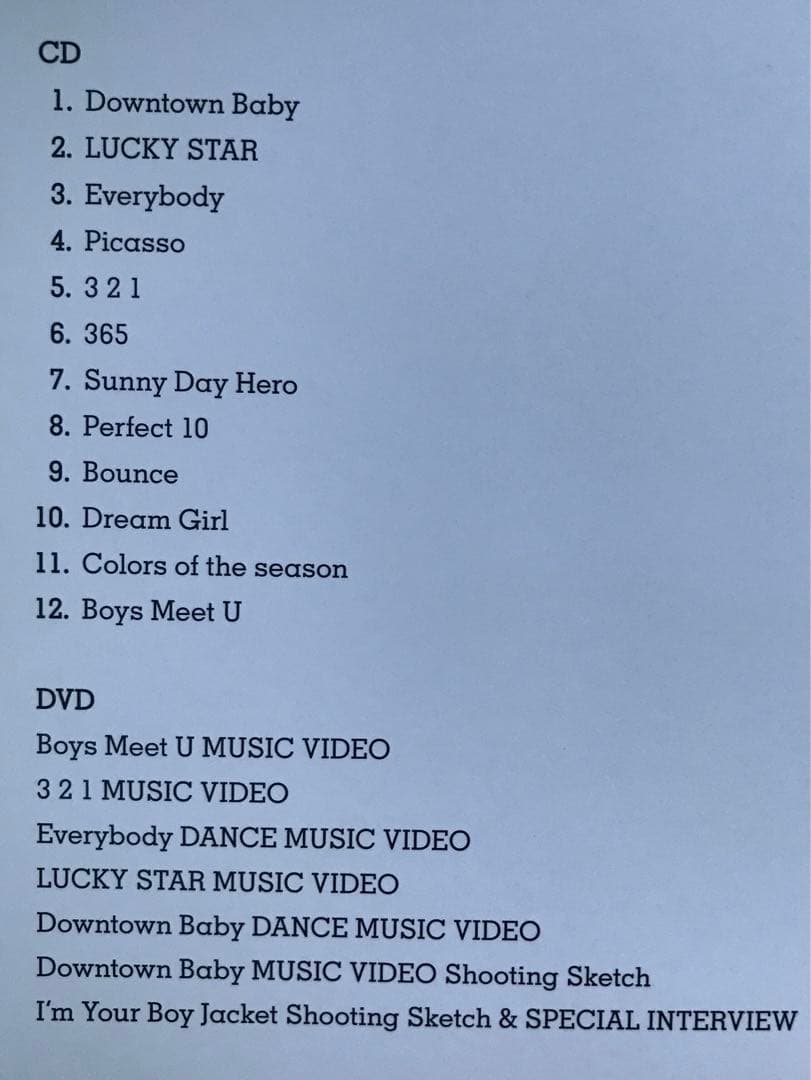 予約済み2000■I'm Your Boy』 初回生産限定盤B (CD+DVD)