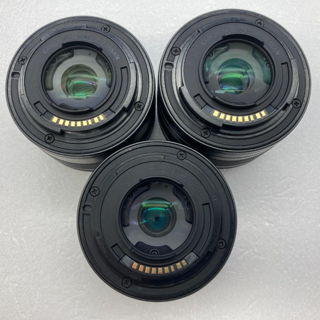 動作確認済み　Canon EF-M 15-45mm IS STM　3本セット
