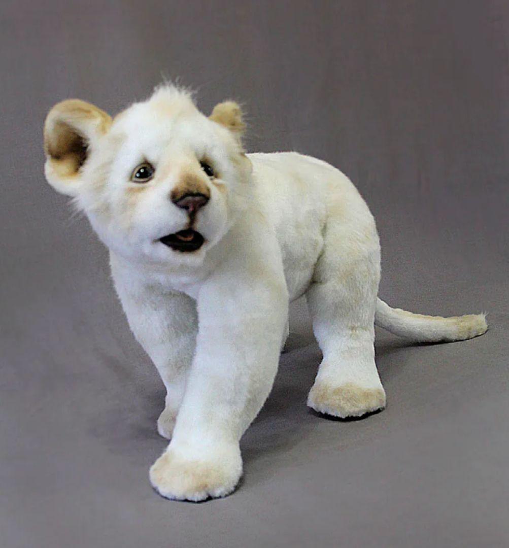 作家　ぬいぐるみ　アートドール　ホワイトライオン　テディベア