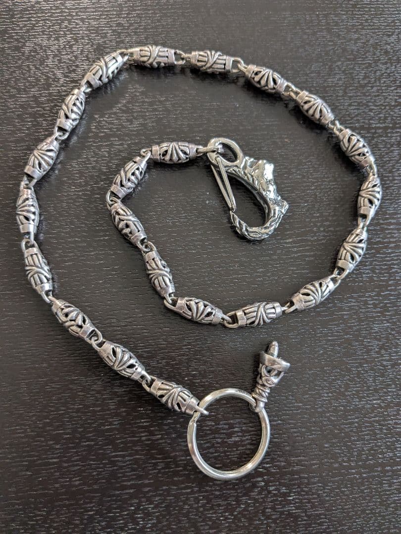 シルバーローラーウォレットチェーン ALZUNI