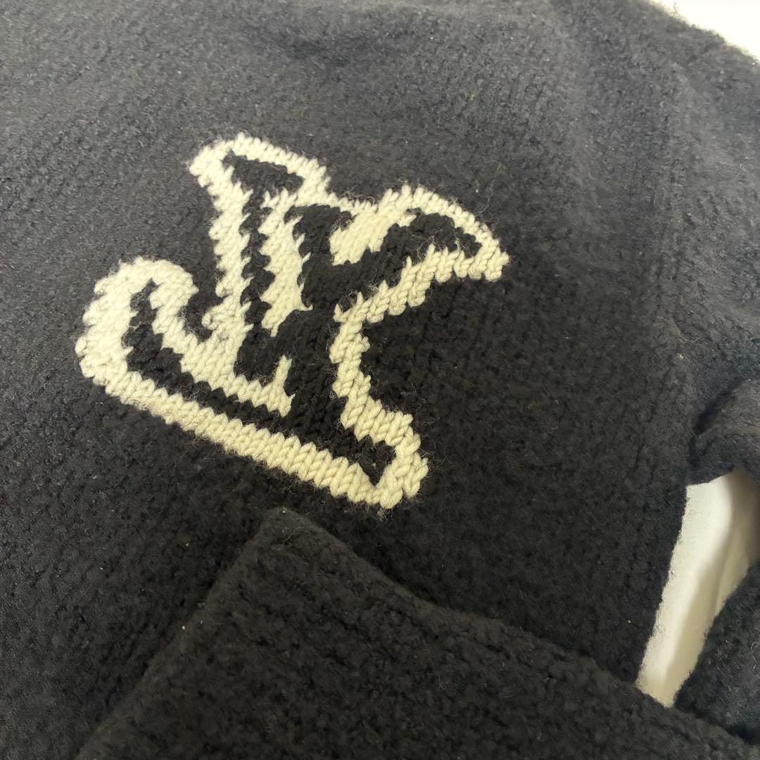 【正規品】ルイヴィトン LV インターシャ クルーネック ニット　Ｍ