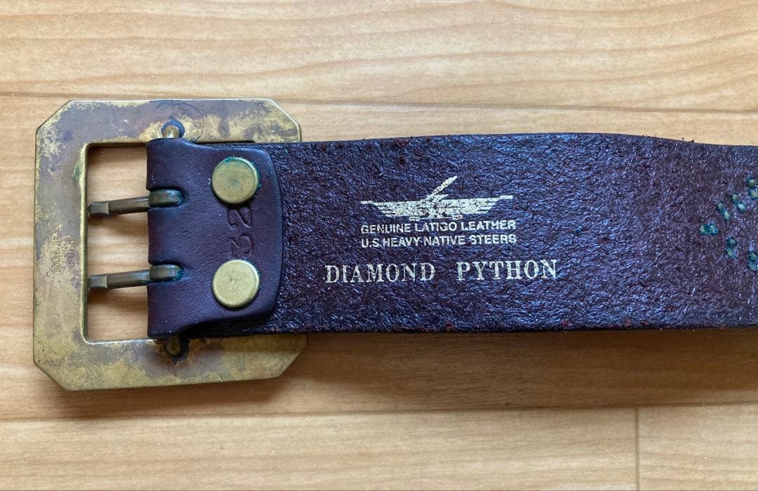 FUNNY ライダースウォレット&チェーン&ベルト　モーガンスターコンチョ　赤茶