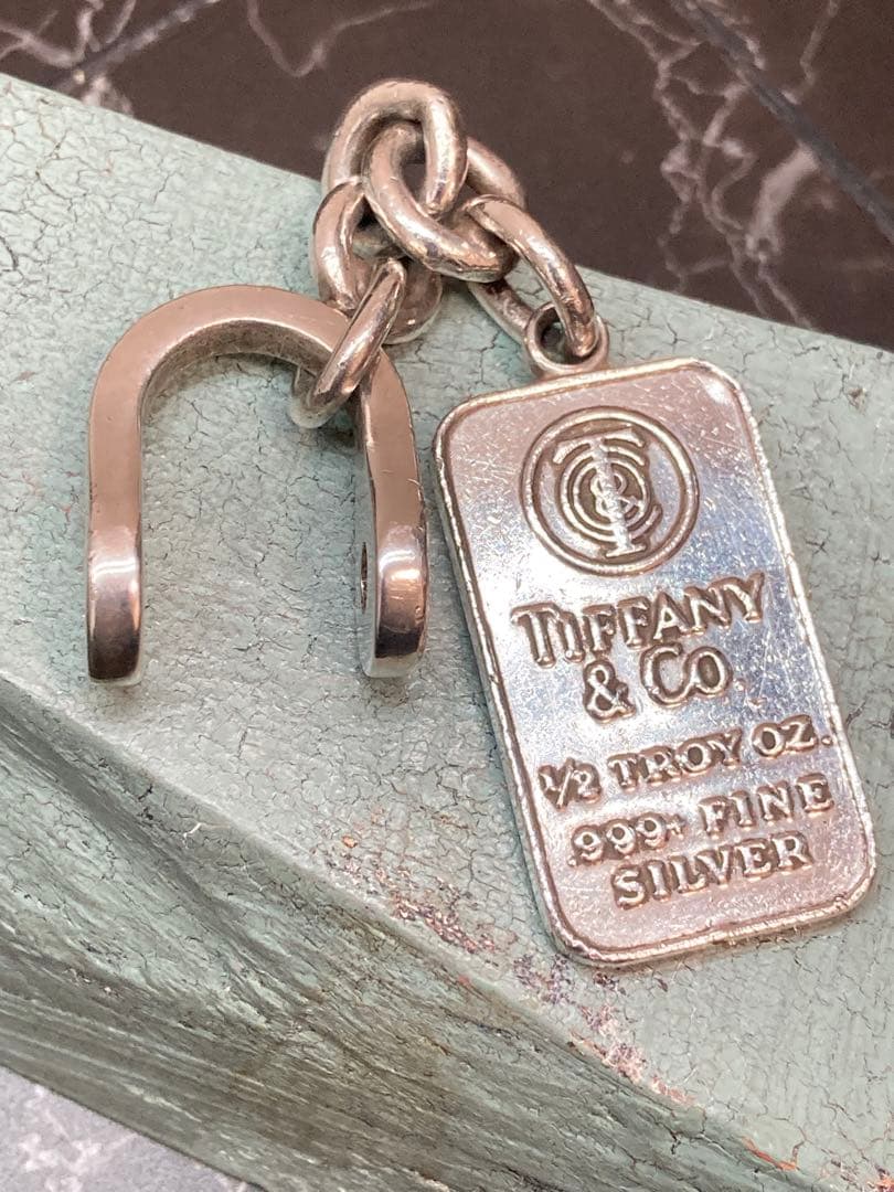 [Tc6] TIFFANY&CO. / 999インゴット シャックル キーリング