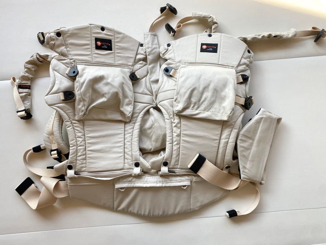 napnap ふたご抱っこひも ベージュ