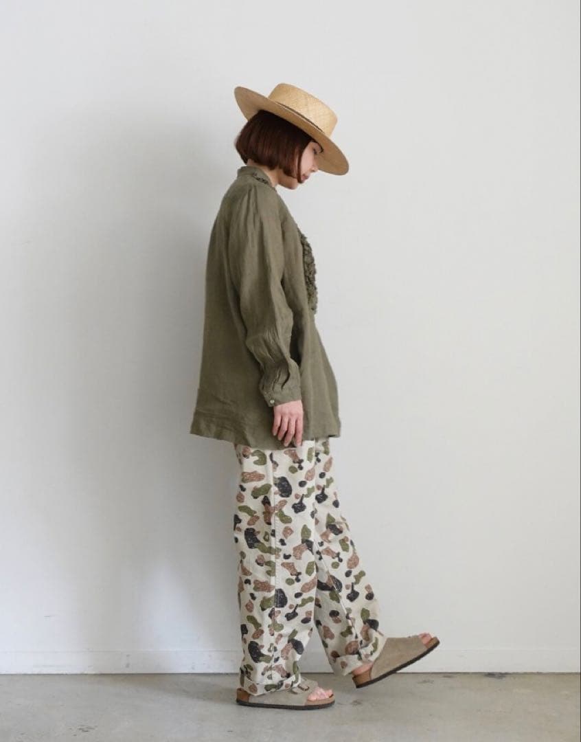 ichi Antiquites CAMO Chino Pants イチ カモフラ