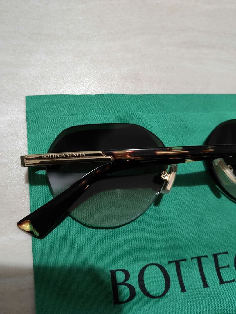 BOTTEGA VENETA リムレス ゴールドフレーム試着のみ付属品完備