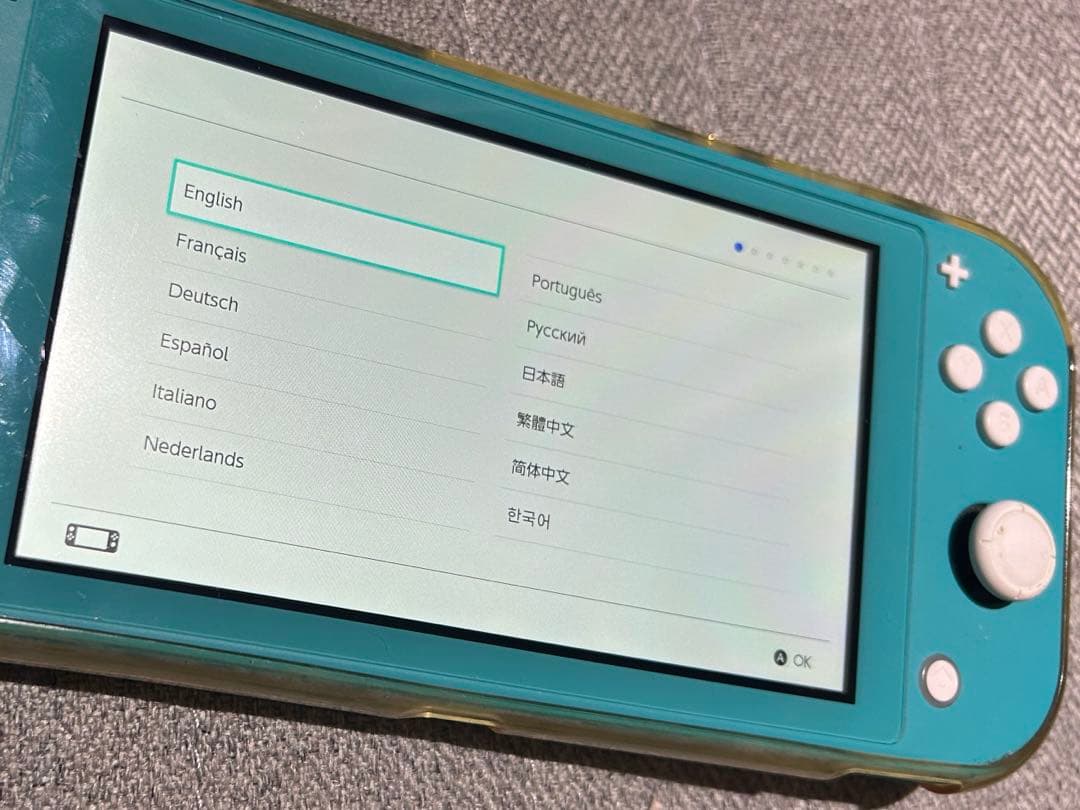 ル*ン様 Nintendo Switch Lite ターコイズ　充電器なし