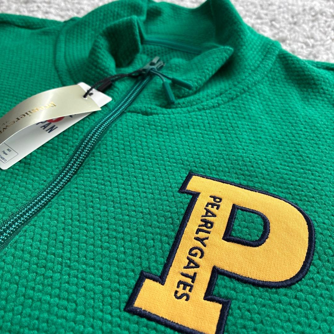 PEARLY GATESメンズ グリーン フルジップ