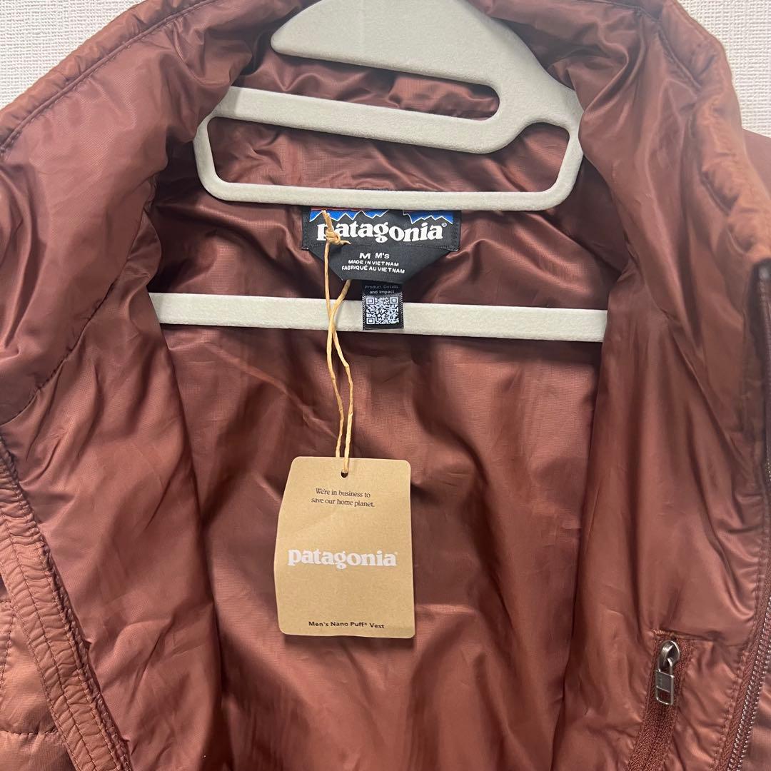 ブラウン Patagonia ダウンベスト キルティングベスト　未使用品