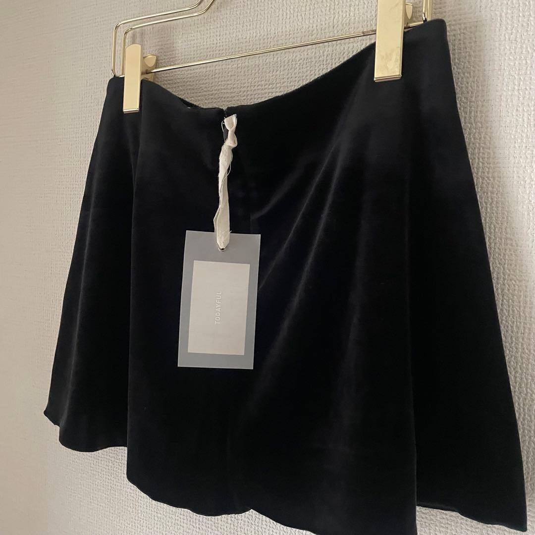 美品 TODAYFUL Velour Square Skirt / 38