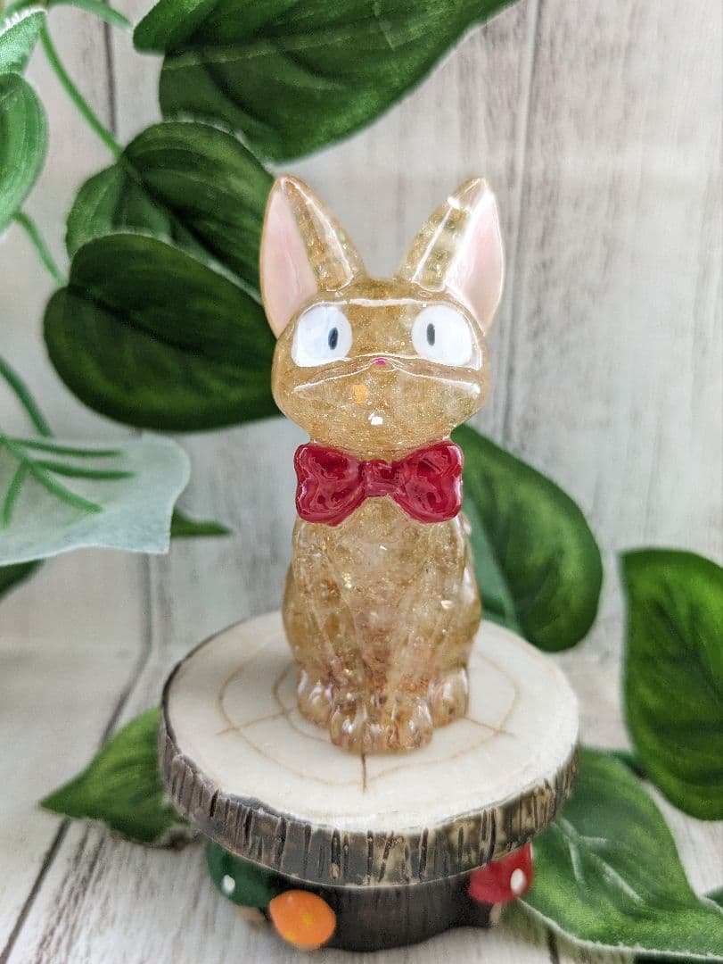 【桃】葉っぱ付き！ローズクォーツのかばちゃん形オルゴナイト☆他９点