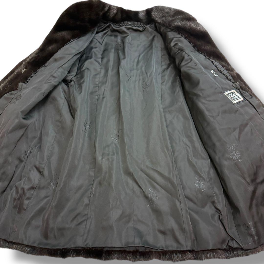 サガミンク 1925 毛皮 リアルファーコート グラマミンク 逆毛