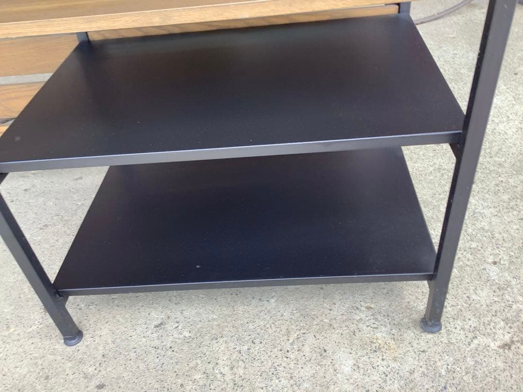 ロウヤ キッチンカウンター キッチンラック インダストリアル ゴミ箱収納