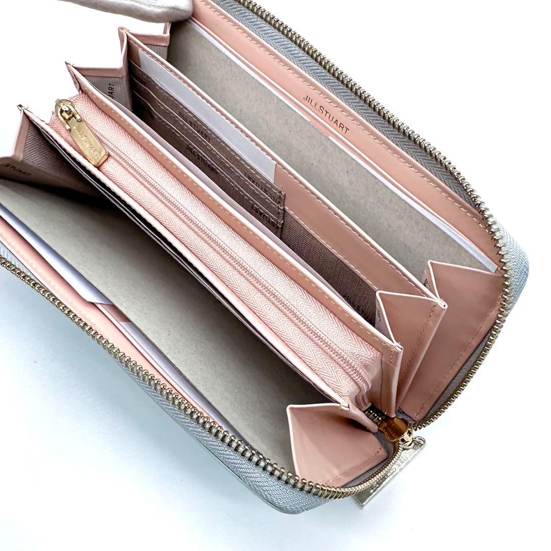 未使用✨ジルスチュアート グローリア 長財布 L字ZIP レザー アイスブルー