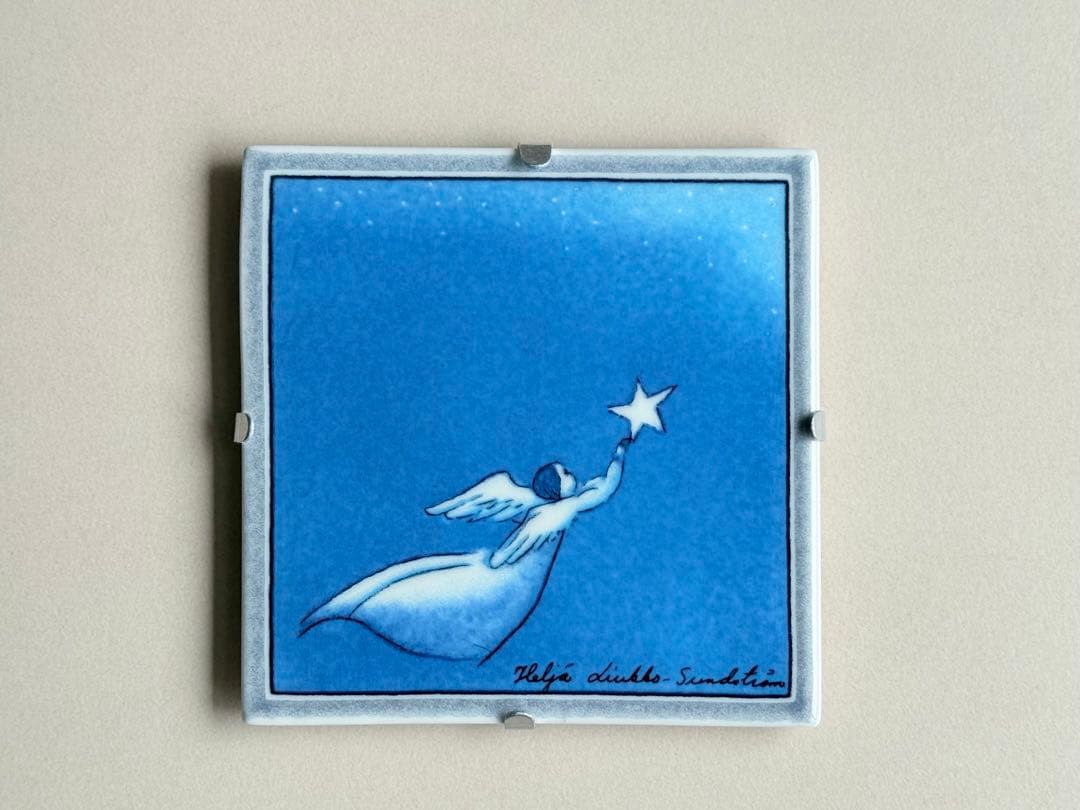 Flying Angel 空飛ぶ天使 2000年 陶板画 ヘルヤ アラビア