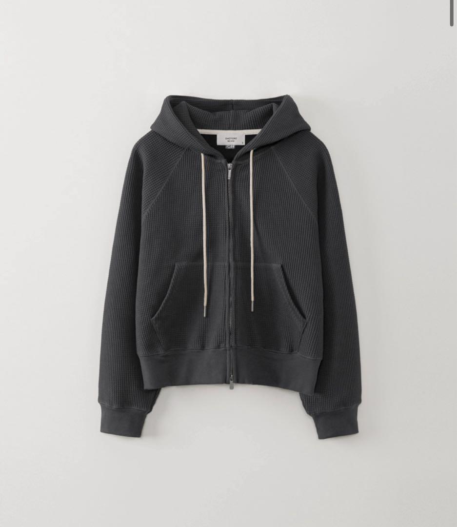 トップス OHOTORO Nap Waffle Zipper Hoodie