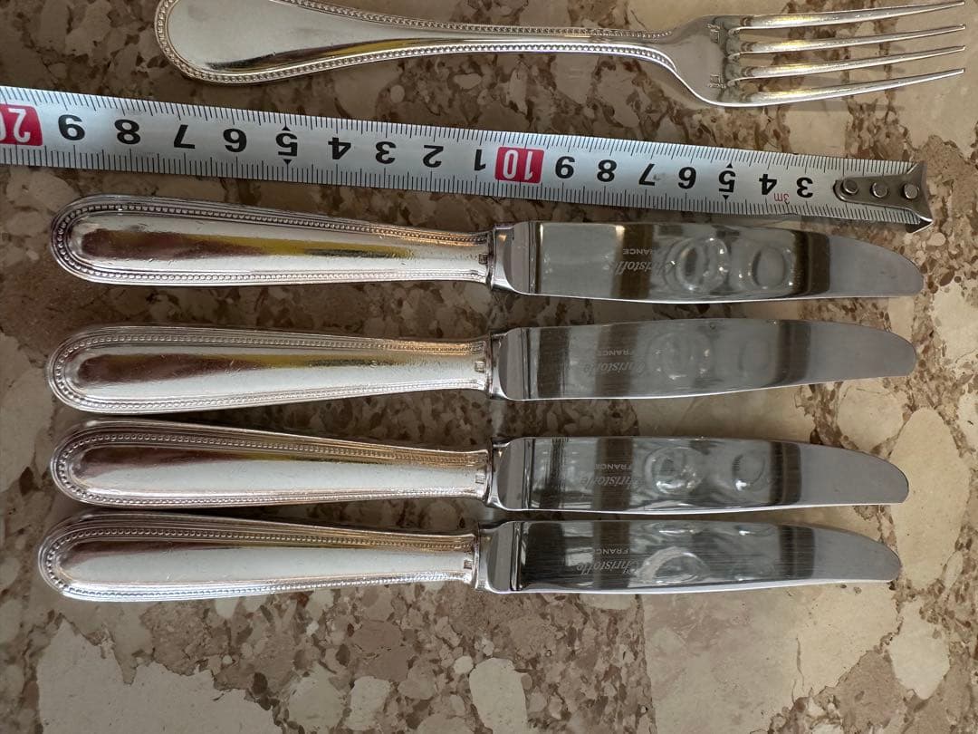 クリストフルテーブルナイフとフォーク4本セット