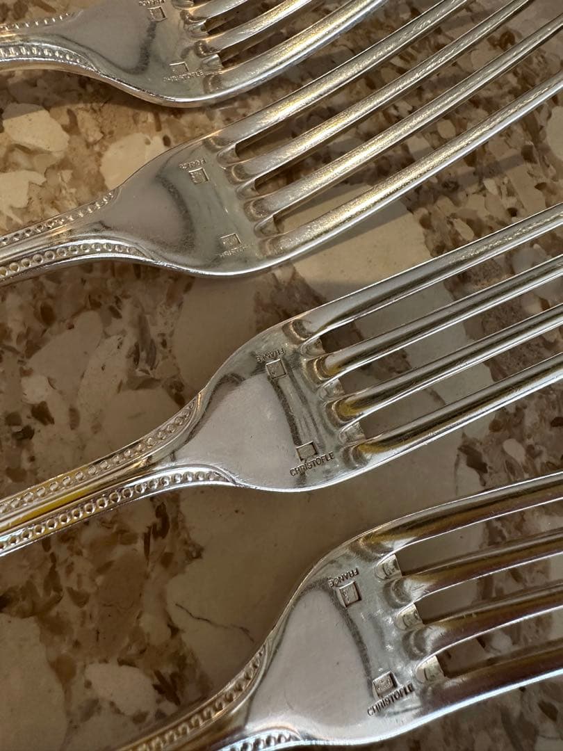 クリストフルテーブルナイフとフォーク4本セット