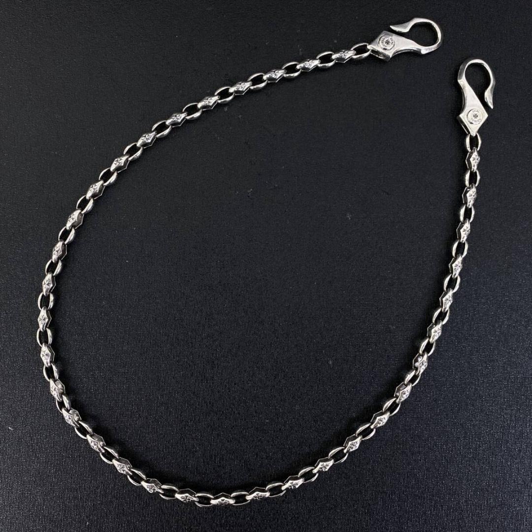 DEAL DESIGN シルバー925 アイアンクロスフックウォレットチェーン