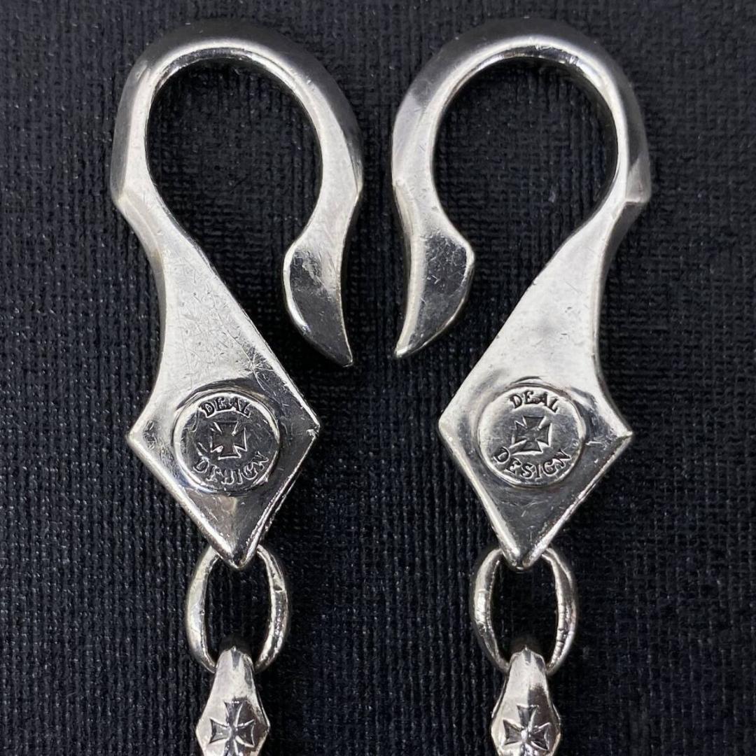 DEAL DESIGN シルバー925 アイアンクロスフックウォレットチェーン