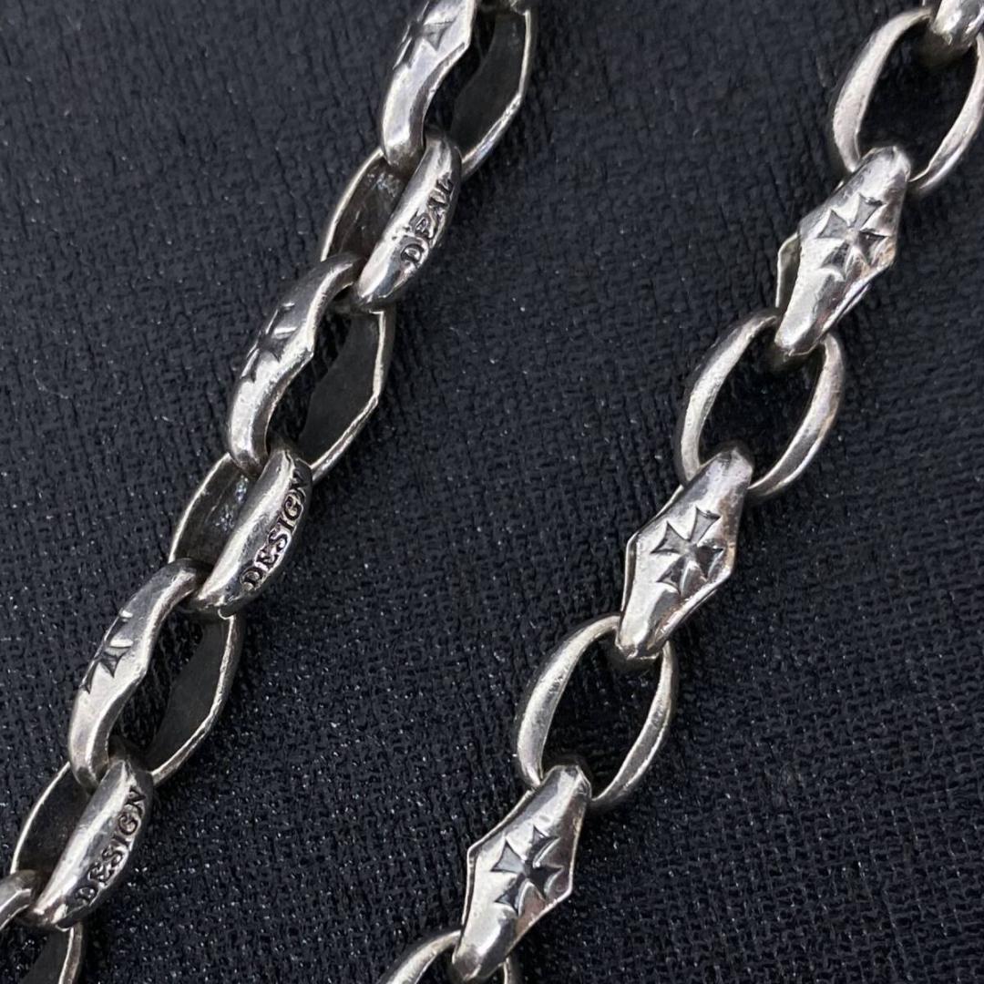 DEAL DESIGN シルバー925 アイアンクロスフックウォレットチェーン
