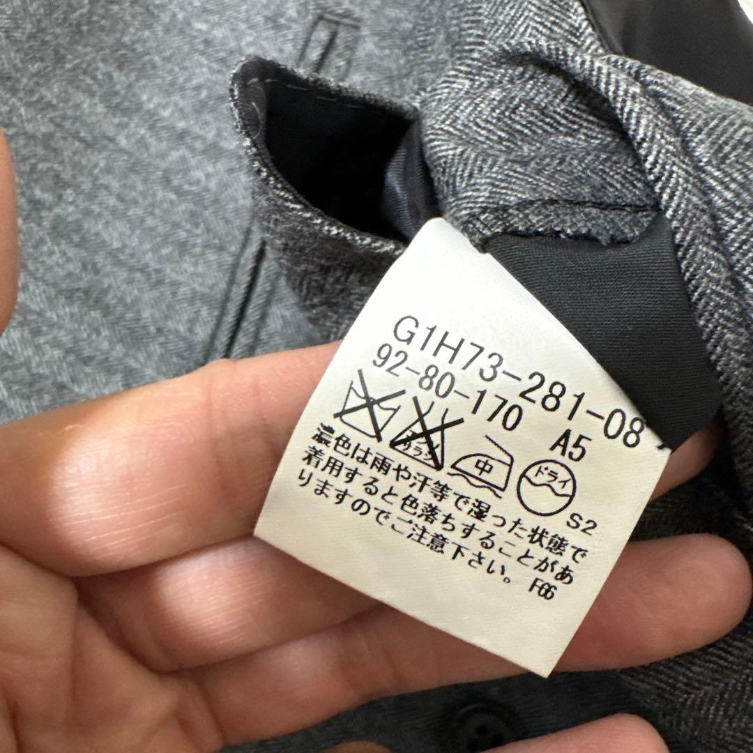 02 極美品　マッキントッシュロンドン　スリーピース　スーツ　A5 グレー