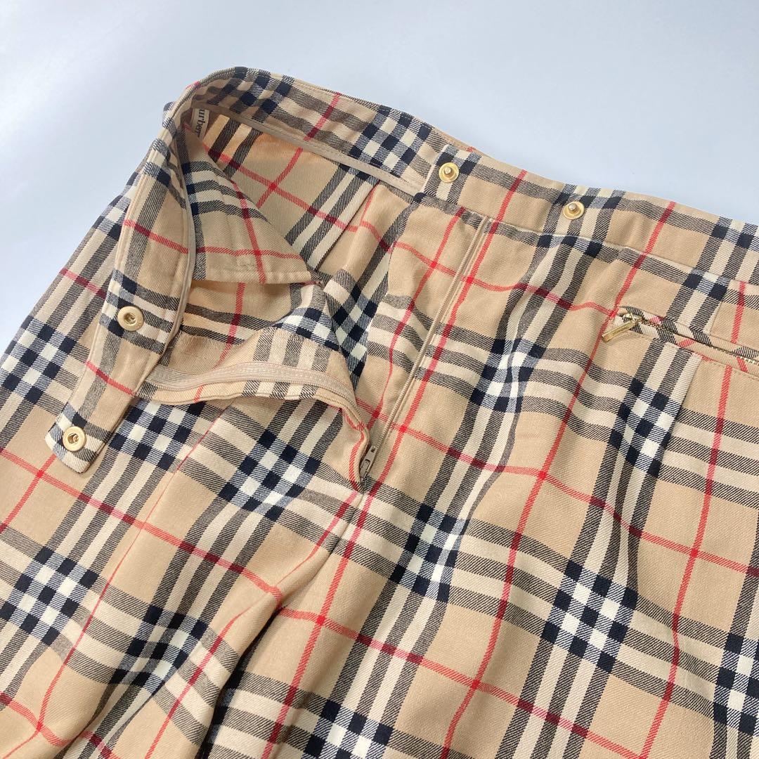 Burberrys ノバチェック パンツ 金ボタン 40 L 三陽商会