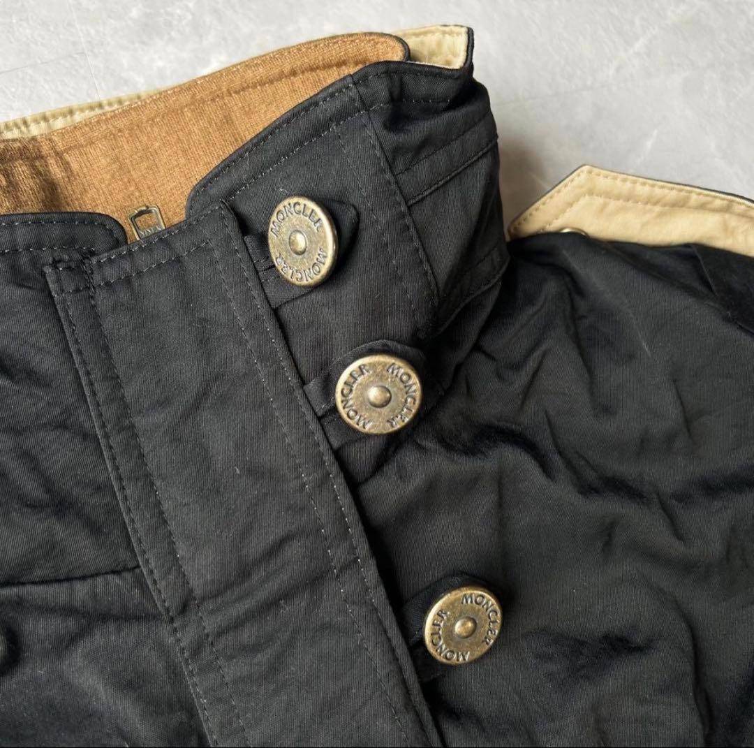 80s MONCLER 黒 ジャンプスーツ ウィンタースポーツ用