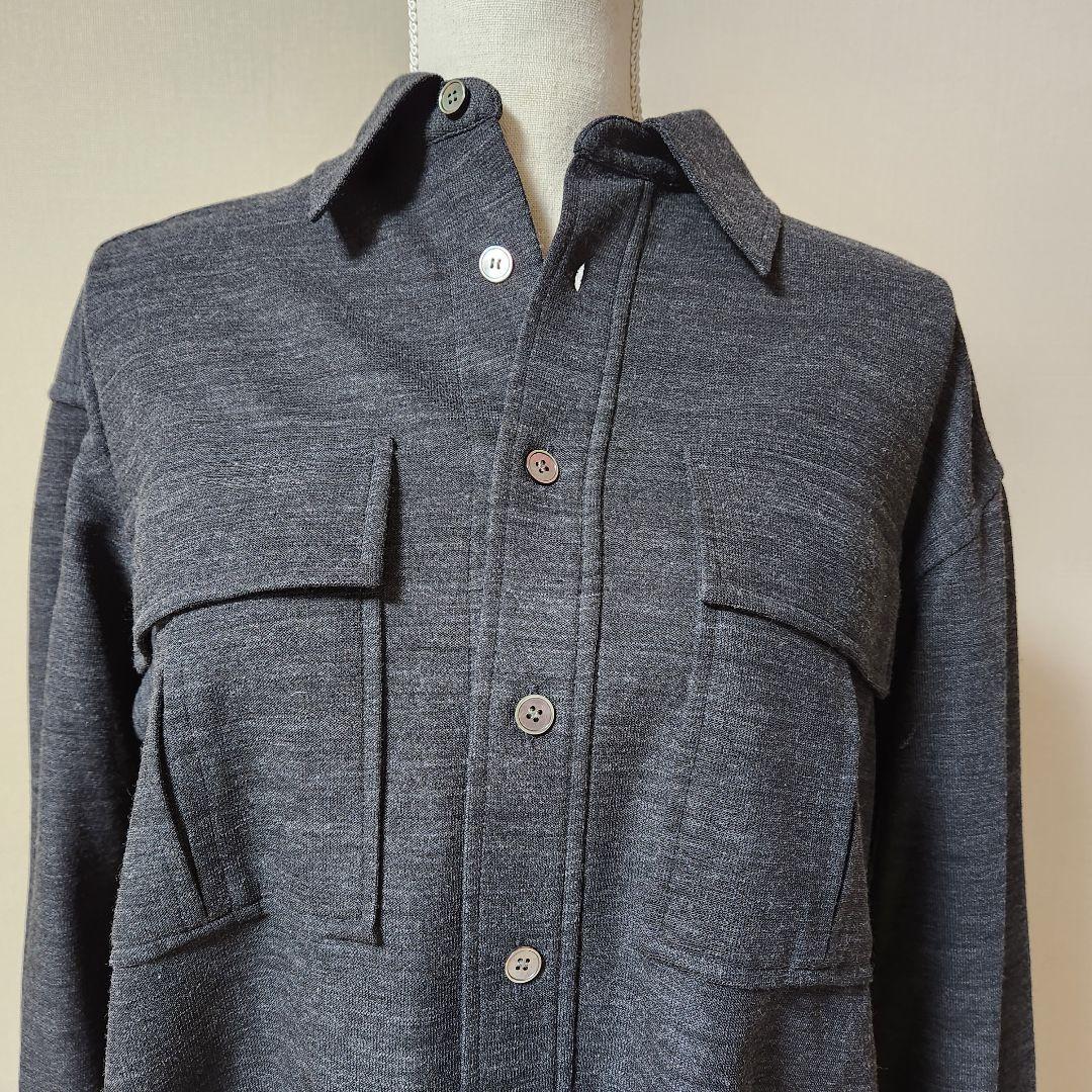 DEPAREILLE デパリエ　ウール混　シャツ　未使用タグつき