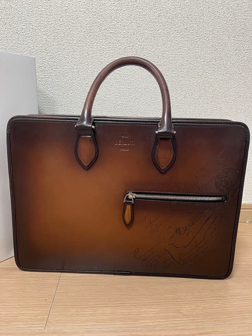 Berluti ビジネスバッグ ブラウン レザー