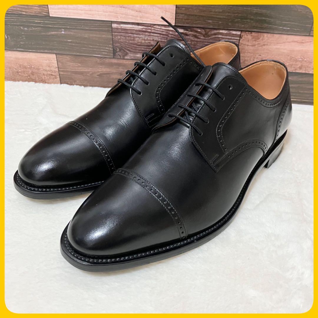 未使用級 SCOTCH GRAIN 革靴 ビジネス シューズ 25.5EEE 黒